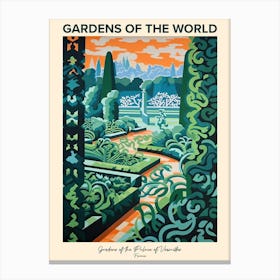 Gardens Of The Palace Of Versailles, France Gardens Of The World Poster Canvas Print