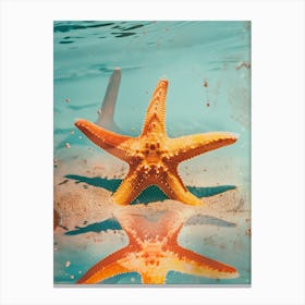 Starfish In Water Canvas Print