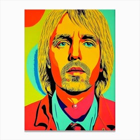 Tom 2 Petty And The Heartbreakers Colourful Pop Art Canvas Print