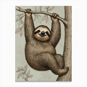 Sloth 47 Canvas Print