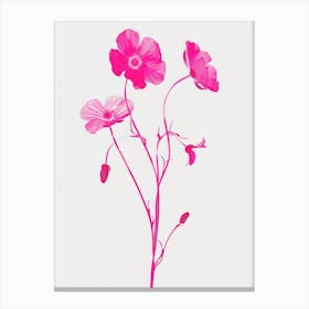 Hot Pink Forget Me Not 2 Canvas Print