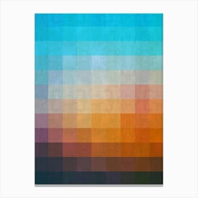 Geometric sunset 4 Canvas Print