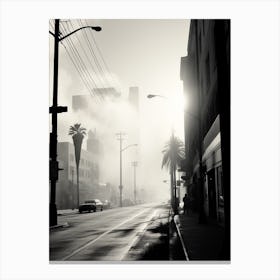 Los Angeles, Black And White Analogue Photograph 4 Canvas Print