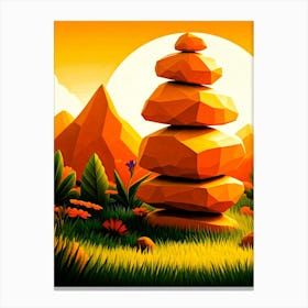 Sandstone Stacks Canvas Print