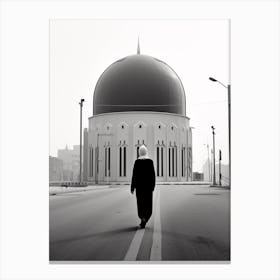 Riyadh, Saudi Arabia, Black And White Old Photo 4 Canvas Print
