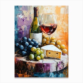 Wine And Cheese Pairing 2 Canvas Print