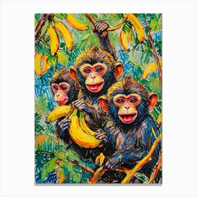 Chimpanzees 1 Canvas Print