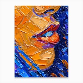 Abstract Of A Woman'S Face 10 Canvas Print