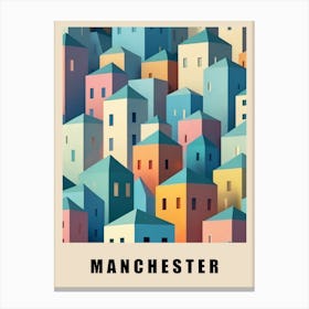 Manchester City Low Poly (11) Canvas Print