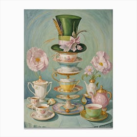 Mad Hatter's Tea Party no2 Canvas Print