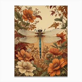 William Morris Dragonfly Autumn Exhibit (3) Canvas Print