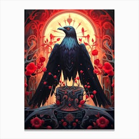Crow Art Canvas Print