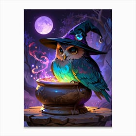 Witch Owl 2 Canvas Print