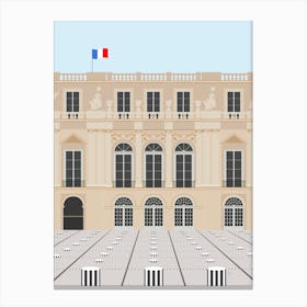 Buren's Columns, Palais Royal, Paris, France Canvas Print