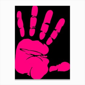 Pink Hand Canvas Print