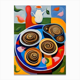 Chocolate Swirls Canvas Print