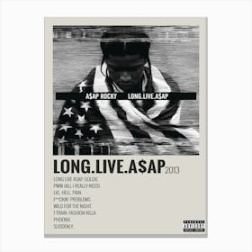 Asap Rocky Long Live Asap Music Album Rapper Singer Modern Canvas Painting Poster Hd Canvas Print