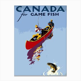 Canada For Fishing Canvas Print