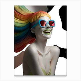 Rainbow Woman 2 Canvas Print