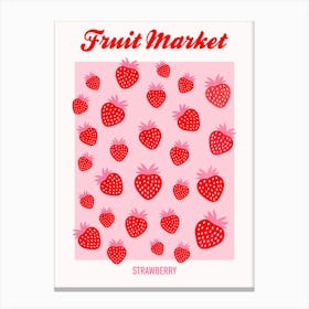 Fruit Market Strawberry Canvas Print