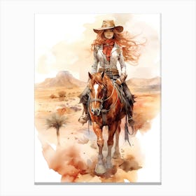 Steampunk Cowgirl 6 Canvas Print