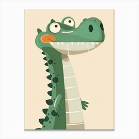 Cartoon Alligator Canvas Print