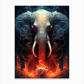 Demon Elephant Canvas Print