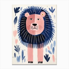 Playful Illustration Of Lion For Kids Room 3 Canvas Print
