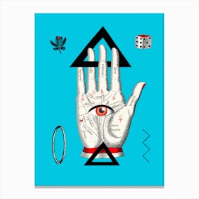 The Hand Tarot Card Canvas Print