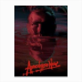 Apocalypse Now Movie Poster In A Pixel Dots Art Style Canvas Print