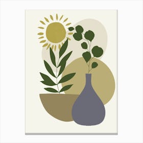 Plant In A Vase Canvas Print