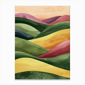 Watercolor Landscape Painting 1 Canvas Print