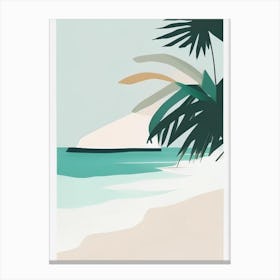 Dominica Beach Simplistic Tropical Destination Canvas Print