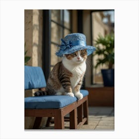 Cat In Hat 5 Canvas Print