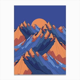 Peak Waves Canvas Print