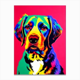 English Cocker Spaniel Andy Warhol Style dog Canvas Print