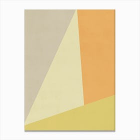 Abstract Yellow And Grey - 03 Canvas Print