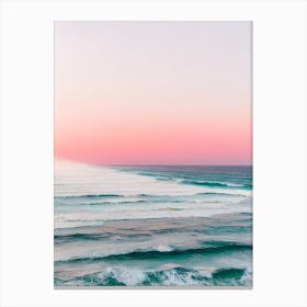 Bells Beach, Australia Pink Photography 1 Canvas Print