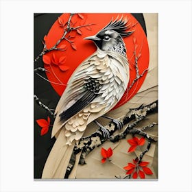 Bird On A Branch Canvas Print