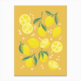 Lemon Sunshine [yellow] Canvas Print