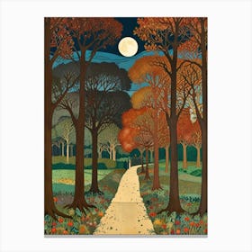 William Morris Path To The Moon Canvas Print