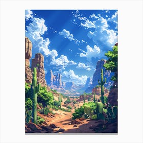 Cactus Desert 3 Canvas Print