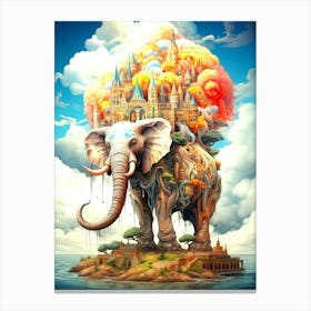 Elephant In The Sky 2 Canvas Print