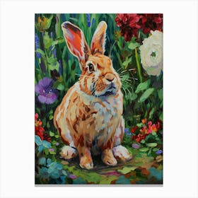 Flemish Giant Rabbit Painting 4 Canvas Print