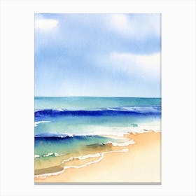 Prevelly Beach 2, Australia Watercolour Canvas Print