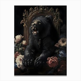 King Bear Canvas Print