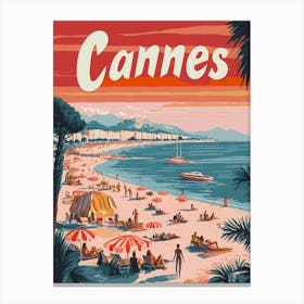 Aihrgdesign A Mid Century Modern Travel Poster For Cannes Sho 7cc850eb Aed8 4218 Abe3 F6b358442612 1 Canvas Print