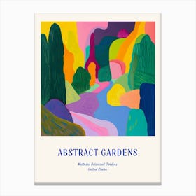 Colourful Gardens Matthaei Botanical Gardens Usa 3 Blue Poster Canvas Print