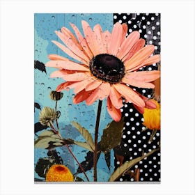 Surreal Florals Oxeye Daisy 1 Flower Painting Canvas Print