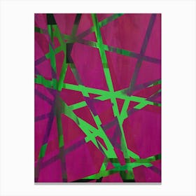 Tangled - Plum Green Canvas Print